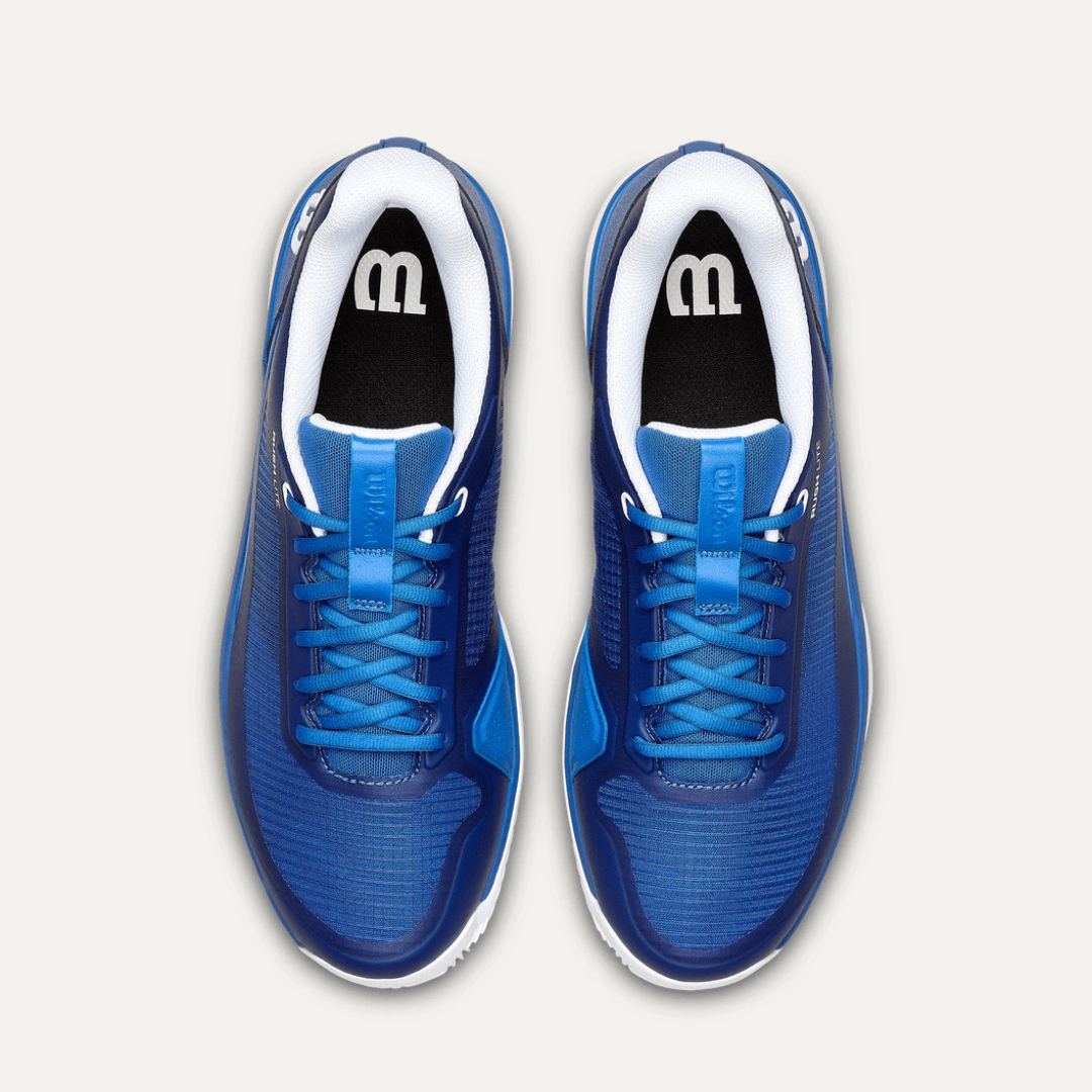 Wilson Rush Lite 5 Clay Men's Tennis Shoe Deja Vu Blue/White/Safety Yellow grustennisskor herr