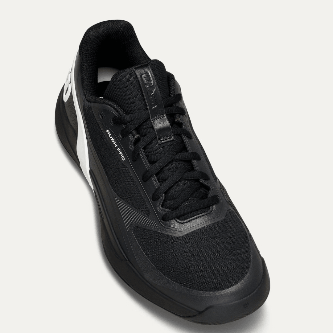 Wilson Rush Pro 5 All-court Men's Tennis Shoe Black/White/Stormy Weather
