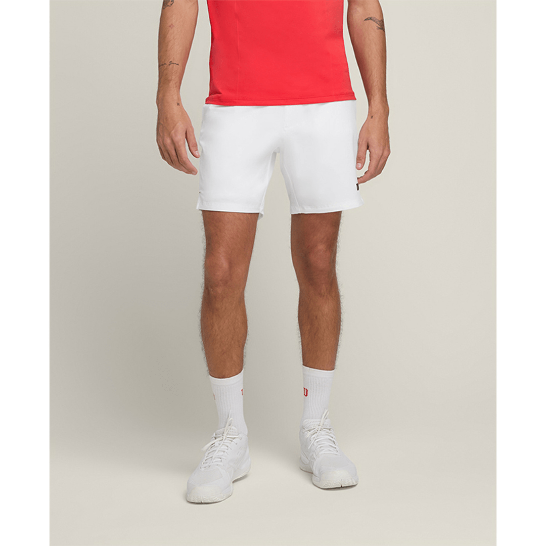 Wilson Men's Team Shorts 7'' Bright White