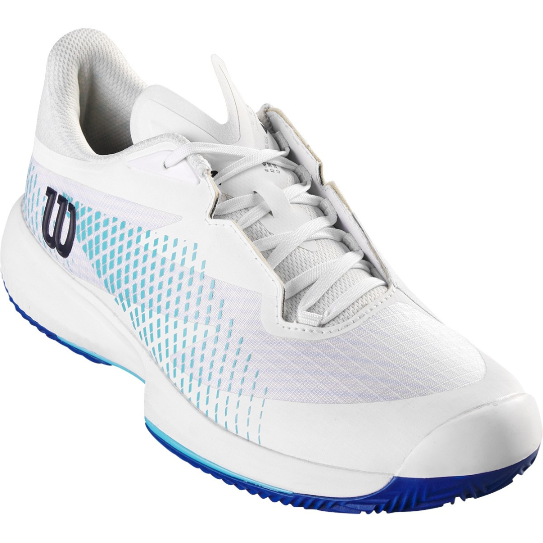 Wilson Kaos Swift 1.5 Clay tennis shoes men white/atoll blue/clay blue