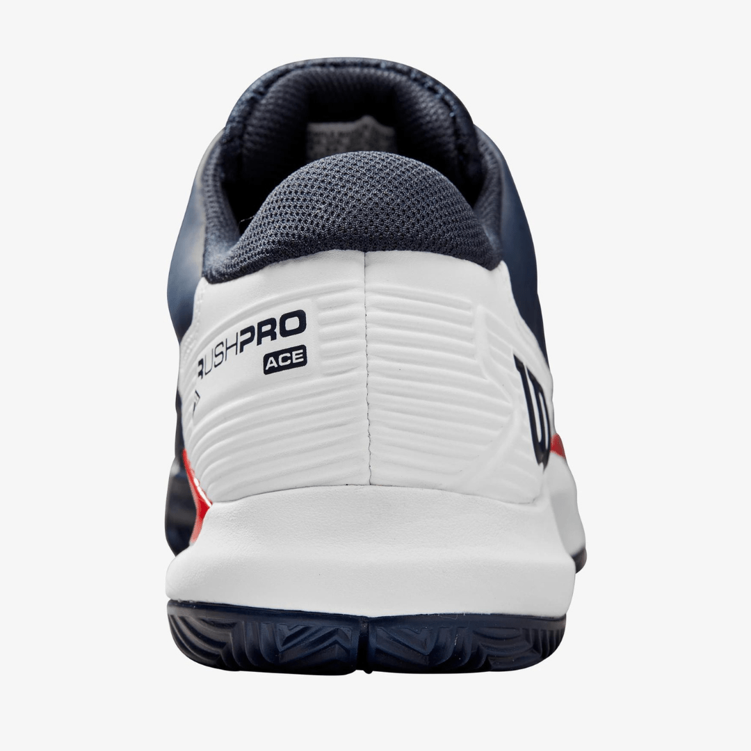 Wilson Rush Pro Ace Clay tennis shoes for men navy blazer / white / wilson red