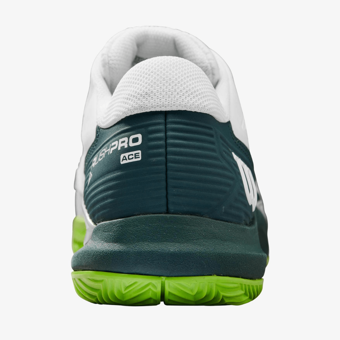 Wilson Rush Pro Ace Clay tennis shoes for men white / ponderosa / jas green