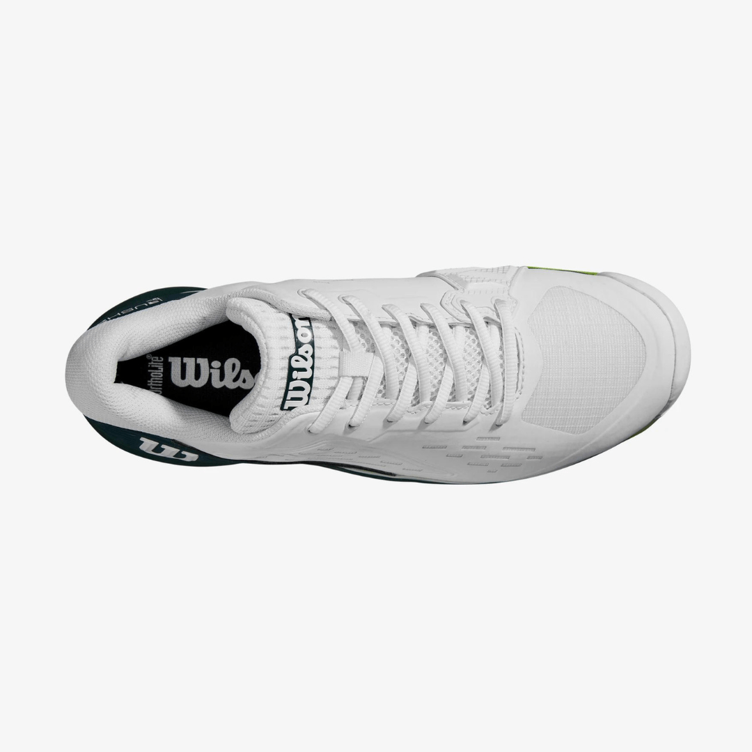 Wilson Rush Pro Ace Clay tennis shoes for men white / ponderosa / jas green