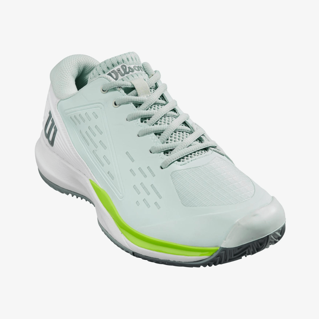 Wilson Rush Pro Ace Clay tennis shoes for clay women opal blue/white/jas green