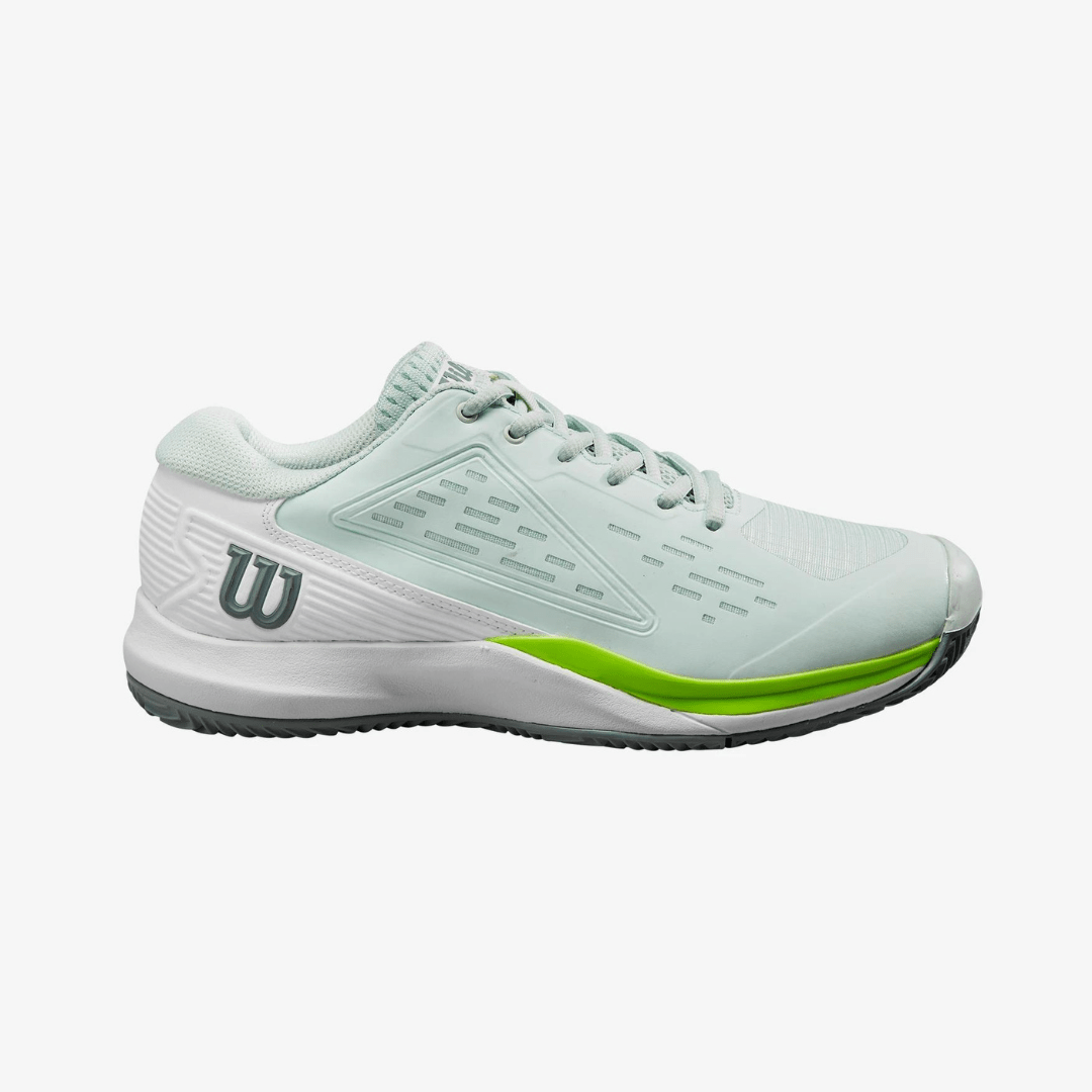 Wilson Rush Pro Ace Clay tennis shoes for clay women opal blue/white/jas green