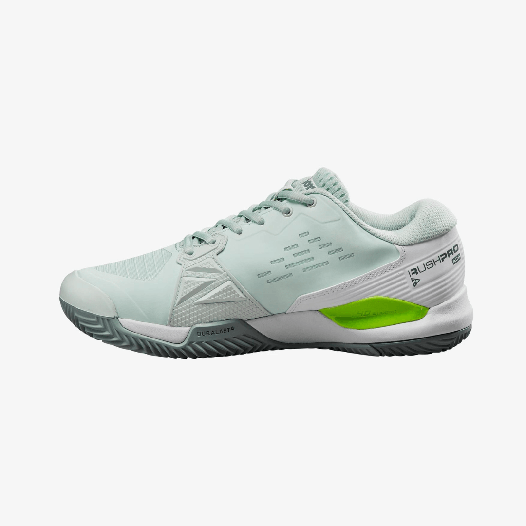 Wilson Rush Pro Ace Clay tennissko til kvinder opal blue/white/jas green