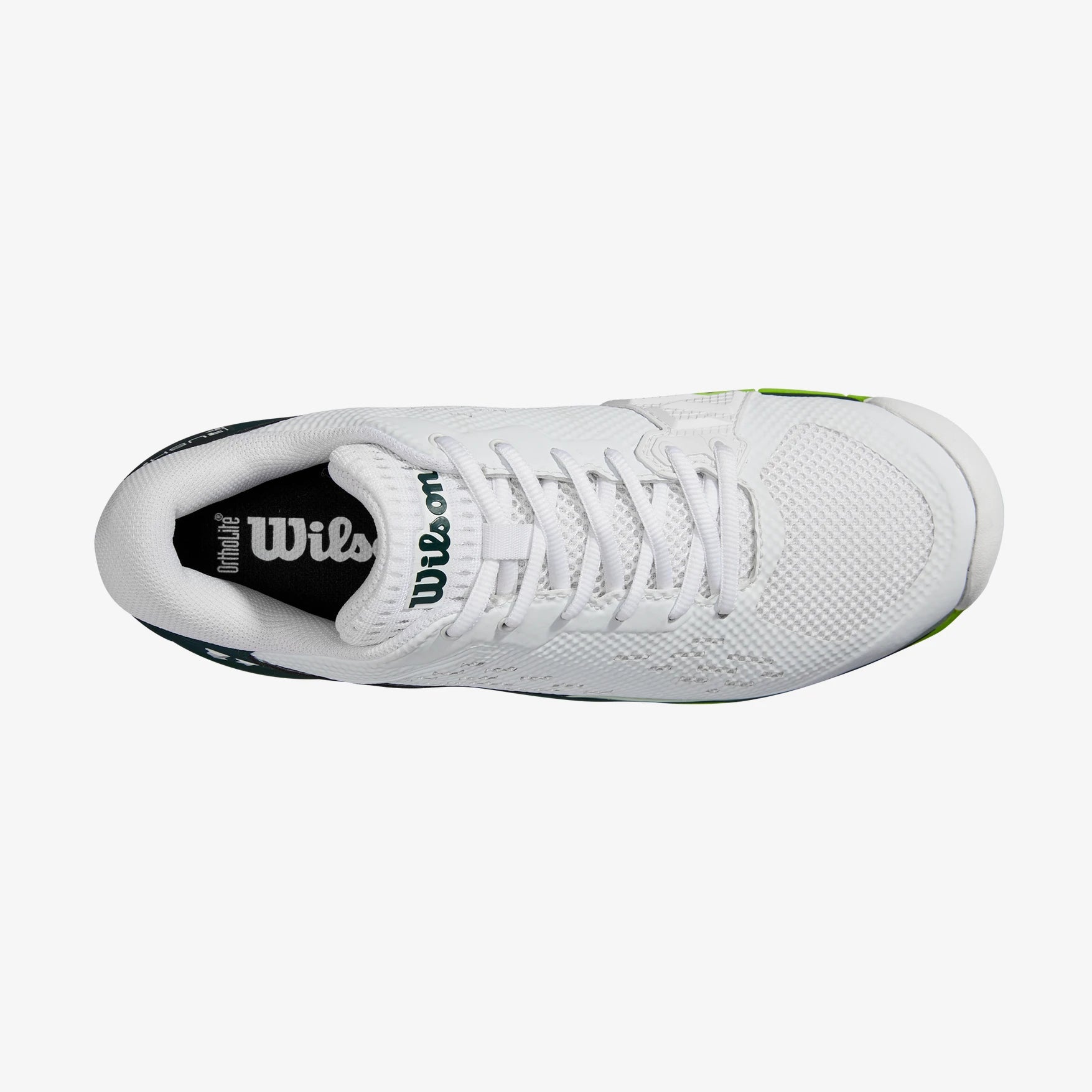 Wilson Rush Pro Ace all court tennis shoes men white / ponderosa pine / jasmine green