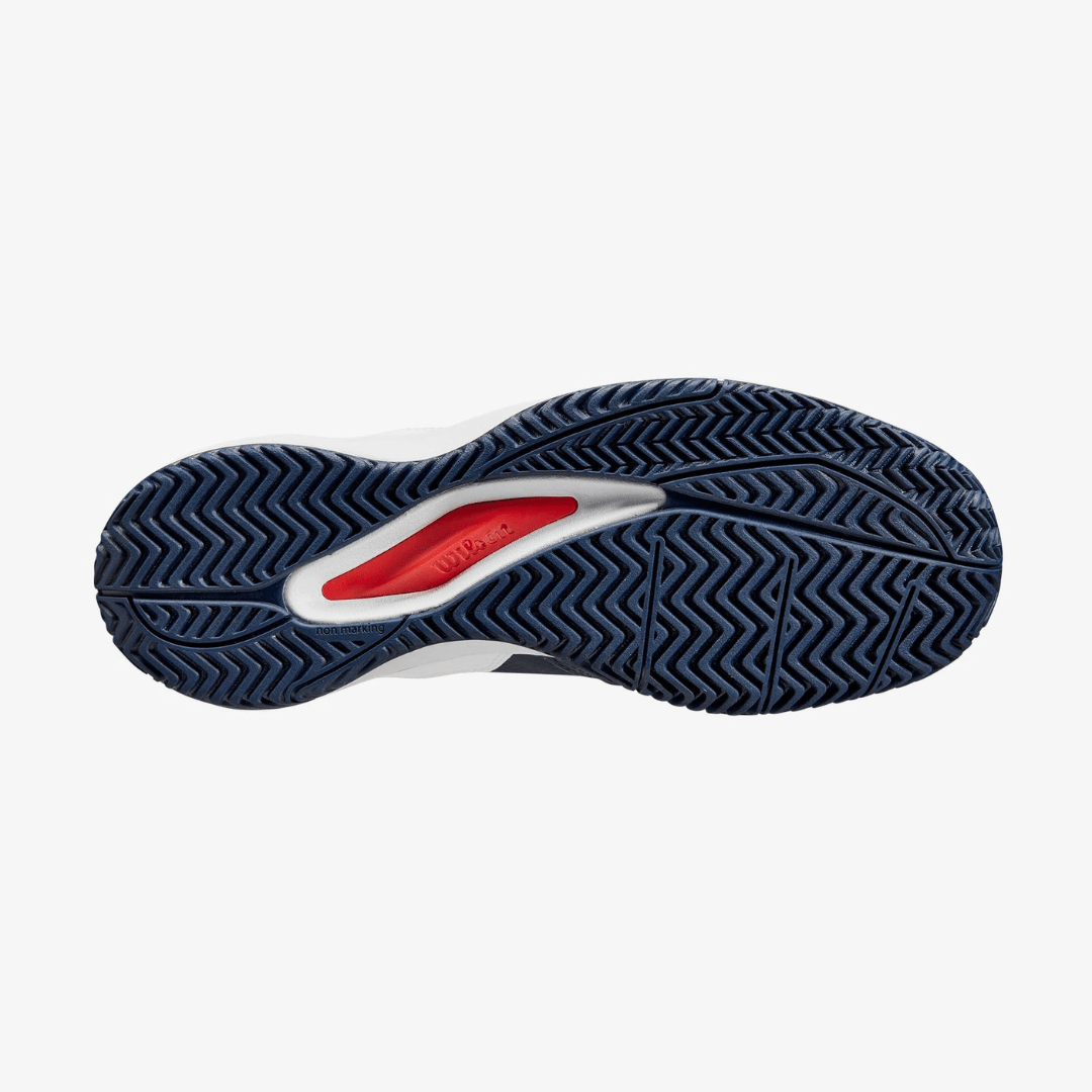 Wilson Rush Pro Ace all-court tennissko til mænd navy blazer/hvid/wilson rød