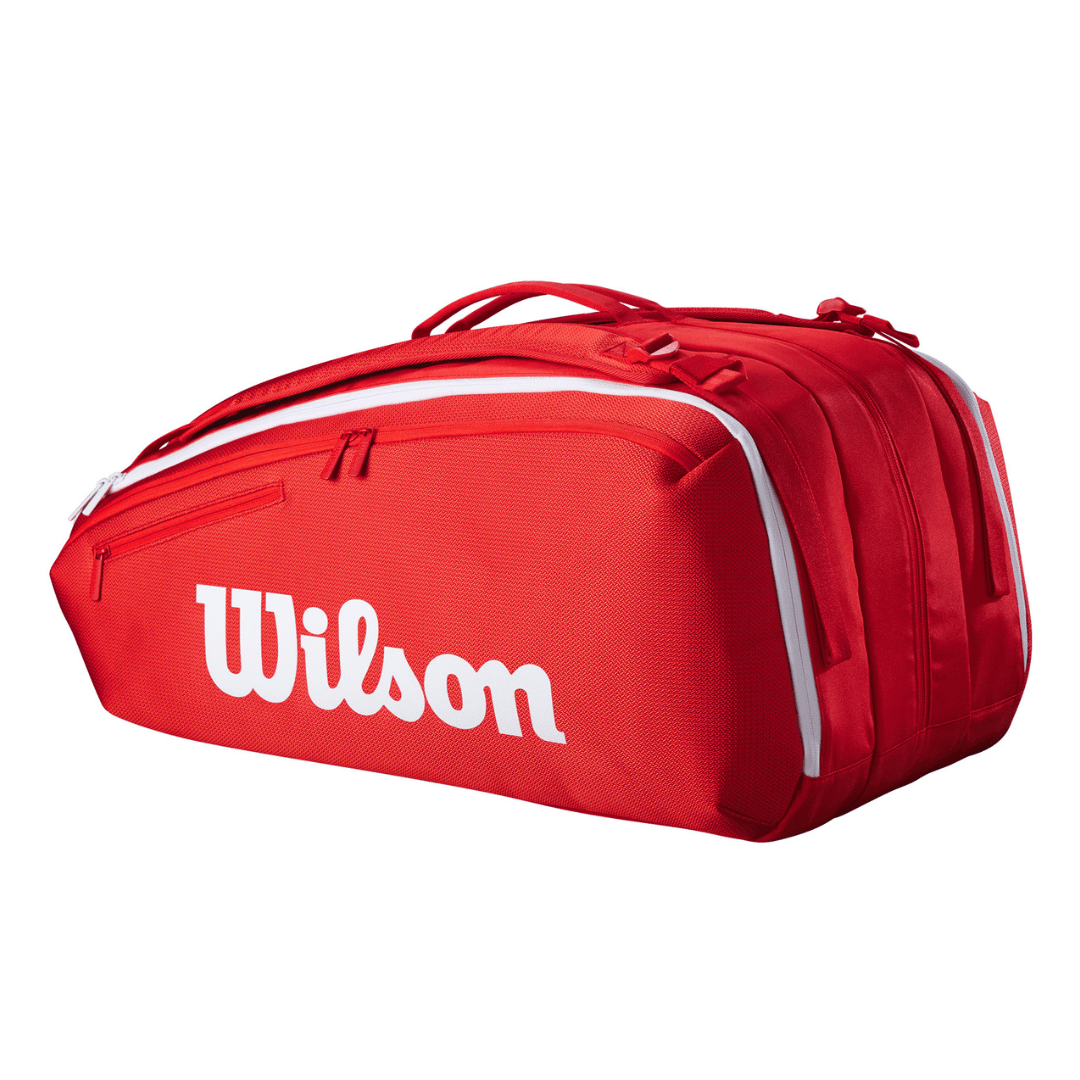 Wilson Super Tour 15-pack Wilson Red 2025 röd tennisväska