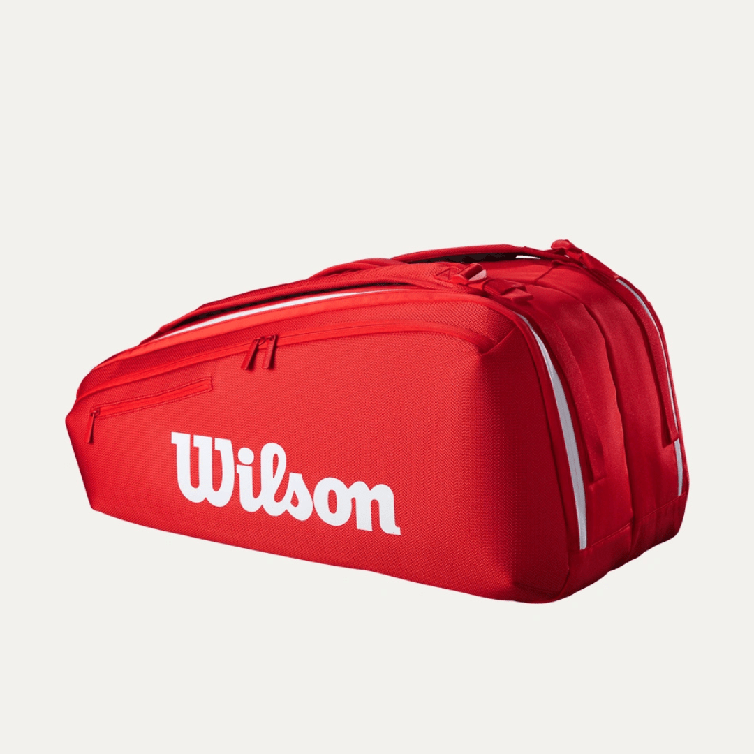 Wilson Super Tour 9-pack Wilson Red 2025 röd tennisväska