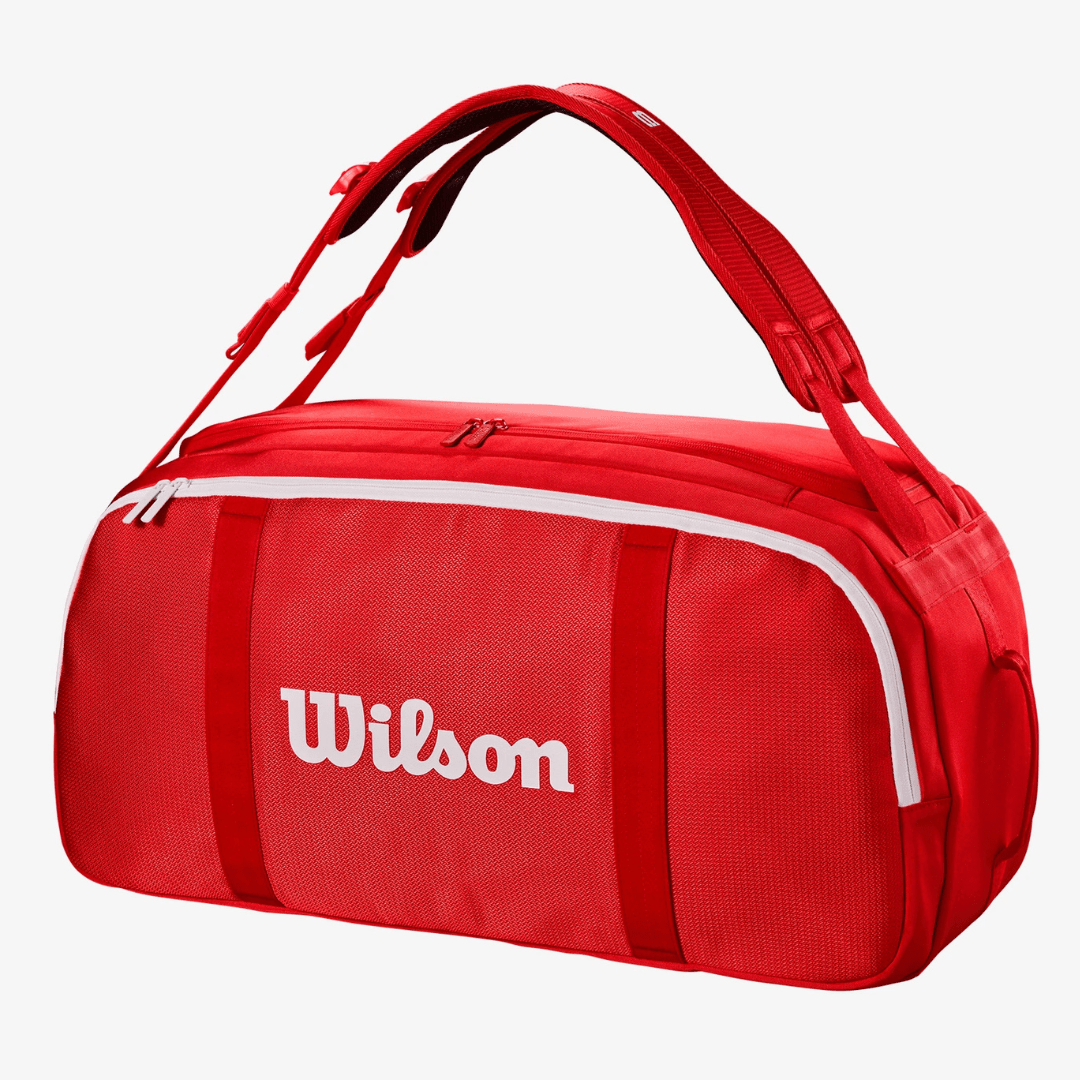 Wilson Super Tour Coaches Duffle Bag Wilson red 2025 röd duffelväska för tennis
