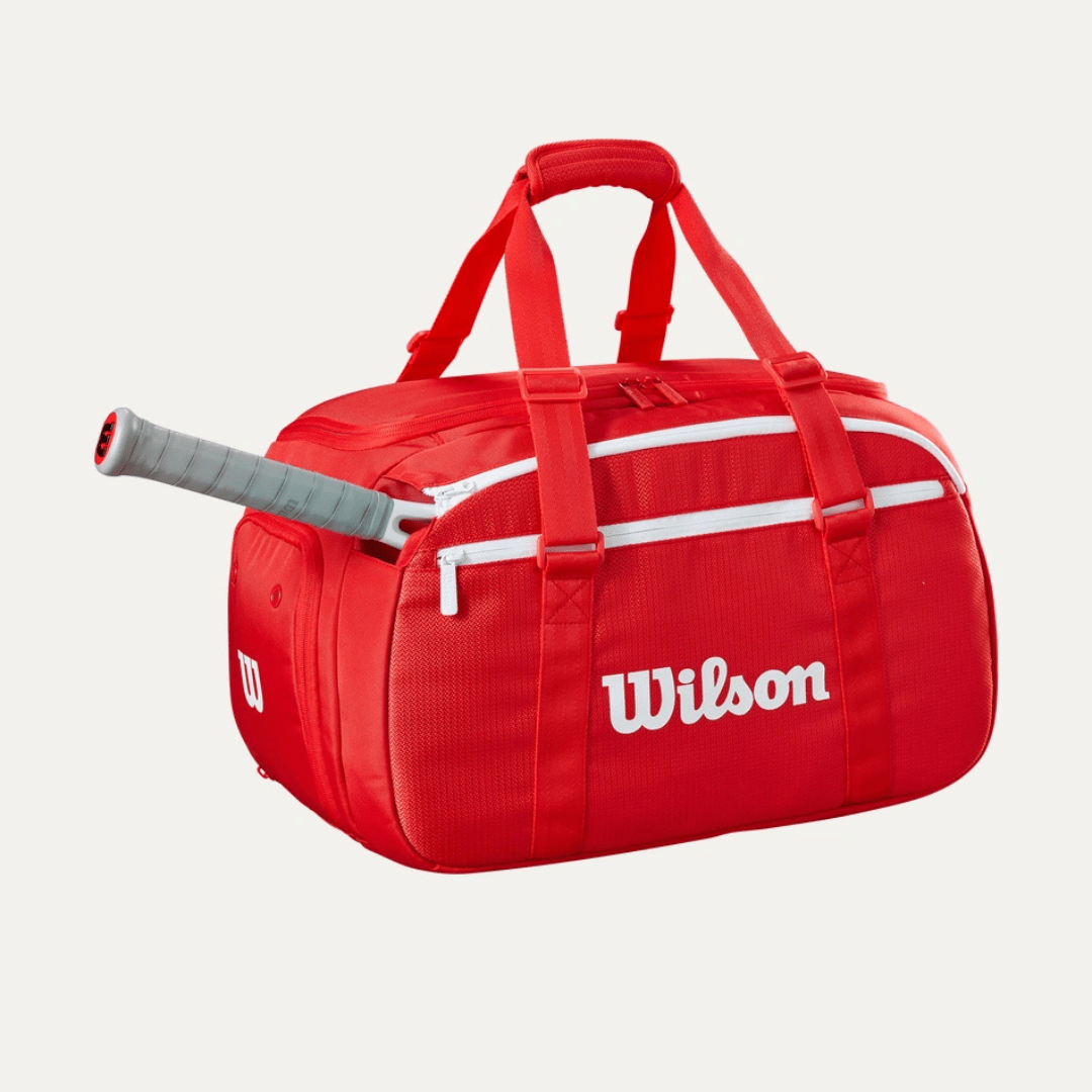 Wilson Super Tour Small Duffle Bag Wilson red 2025 röd duffelväska för tennis