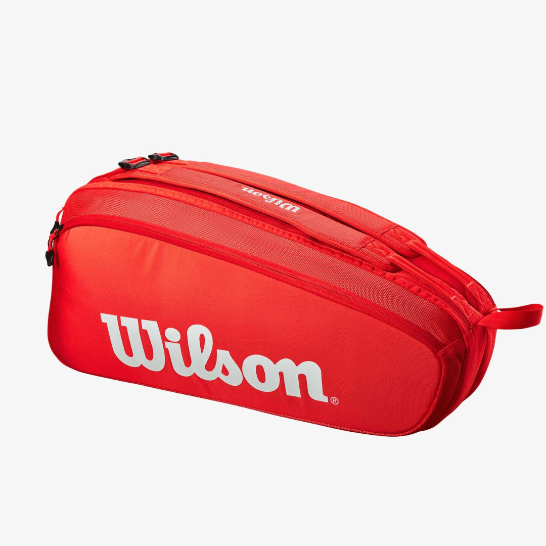 Wilson Super Tour 6-pack red tennis bag