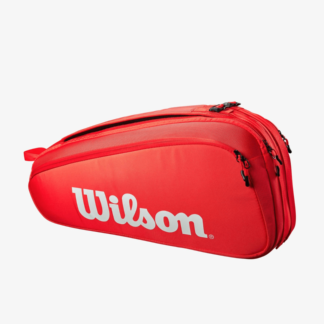 Wilson Super Tour 6-pack red tennis bag