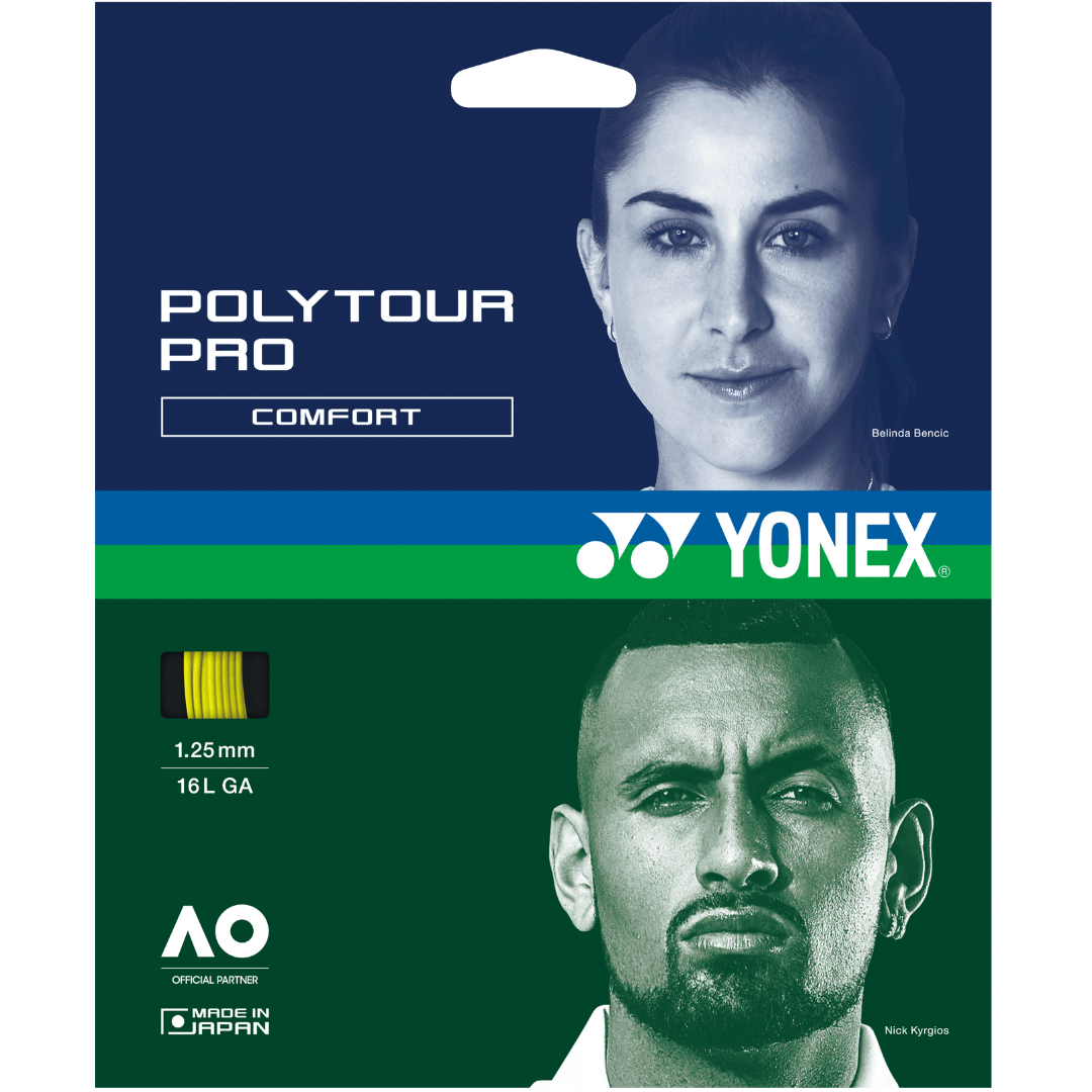 Yonex PolyTour Pro 12m strengesæt gul