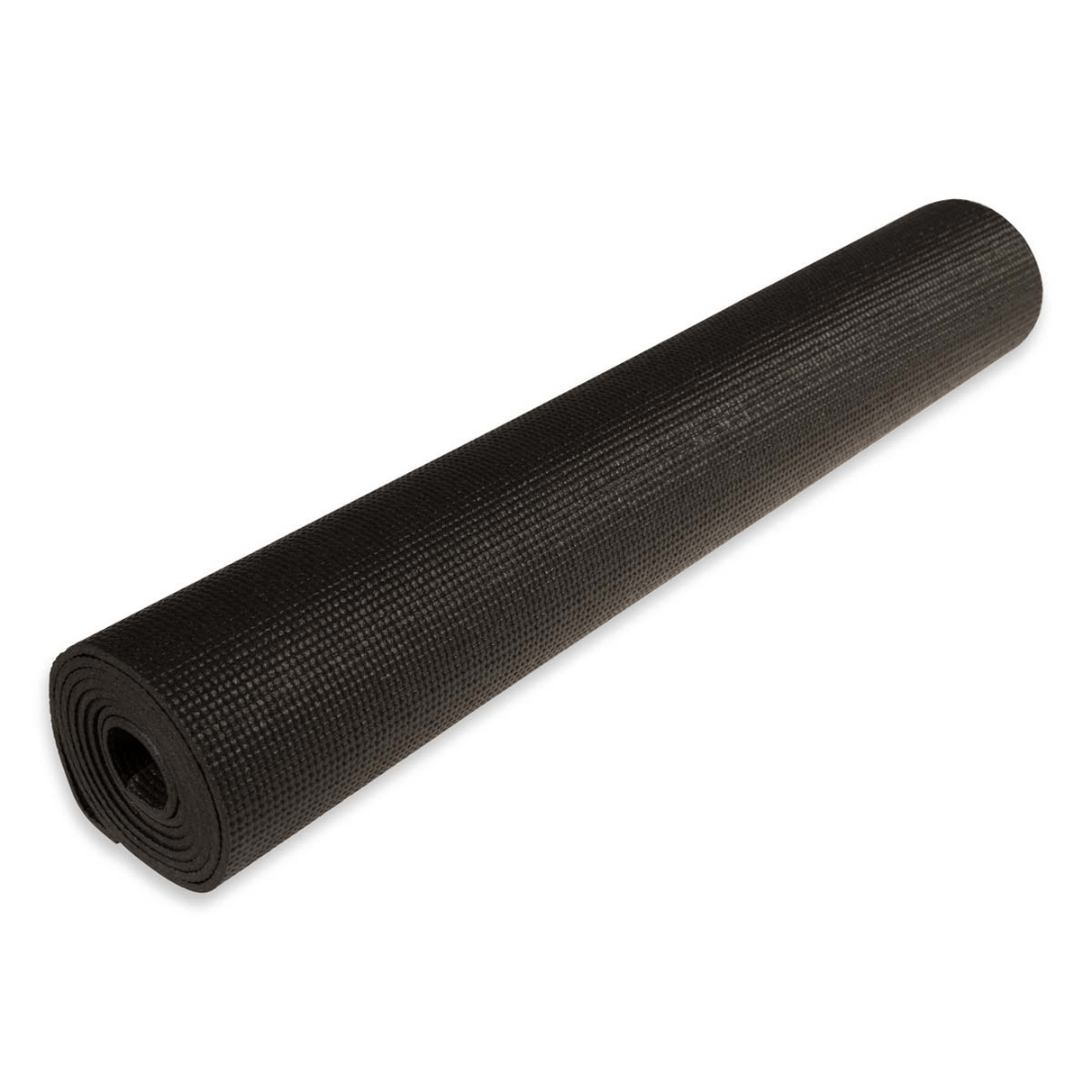 ASG Yoga mat black non-slip 4mm (173x61cm) washable