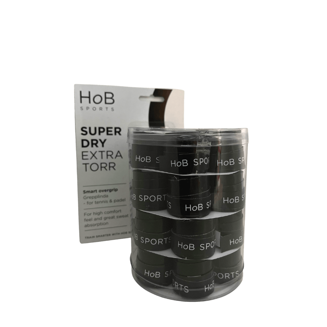 HoB Sports Super Dry overgrip 24-pakke SORT