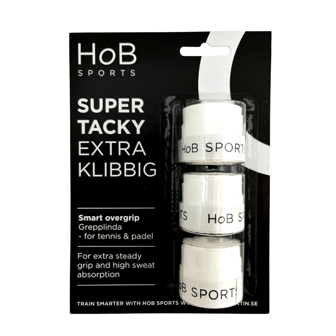 HoB Sports Super Tacky overgrip 3-pack WHITE