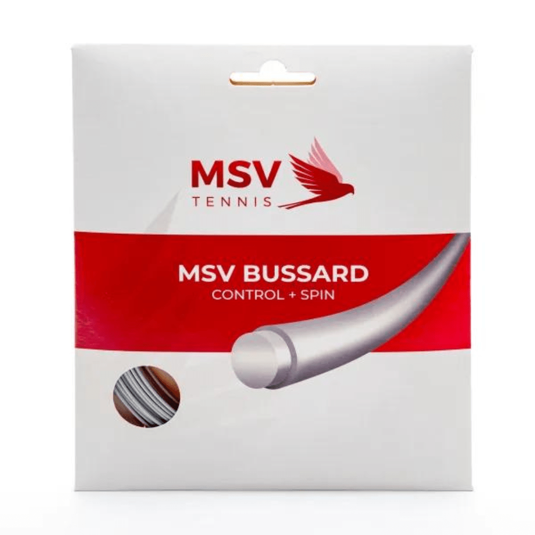 MSV Bussard 1.20mm set 12M tennissträng silver