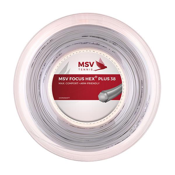 MSV Focus Hex Plus 38 1.25mm strängrulle 200m VIT