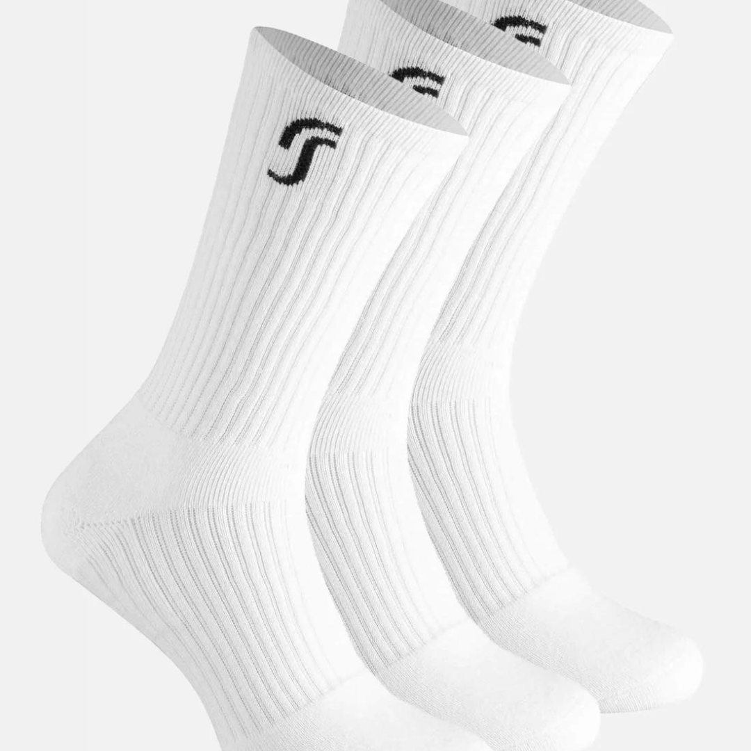 RS Cushioned Performance Socks 3-pak sportsstrømper hvid