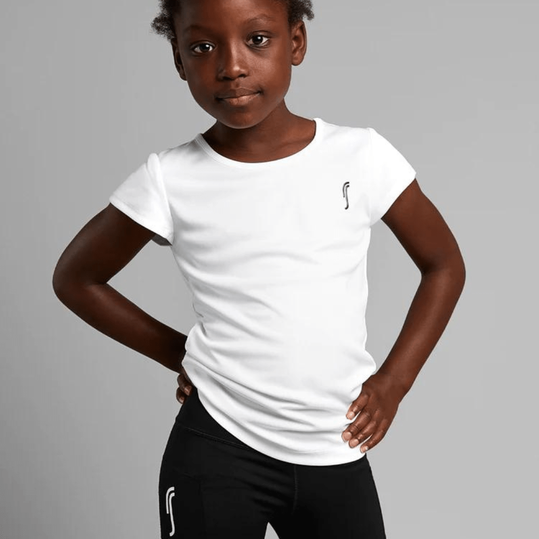 RS Girl's Club Tee White t-shirt for training