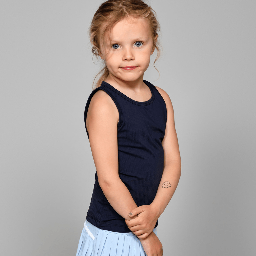 RS Girl's Mesh Tank Navy