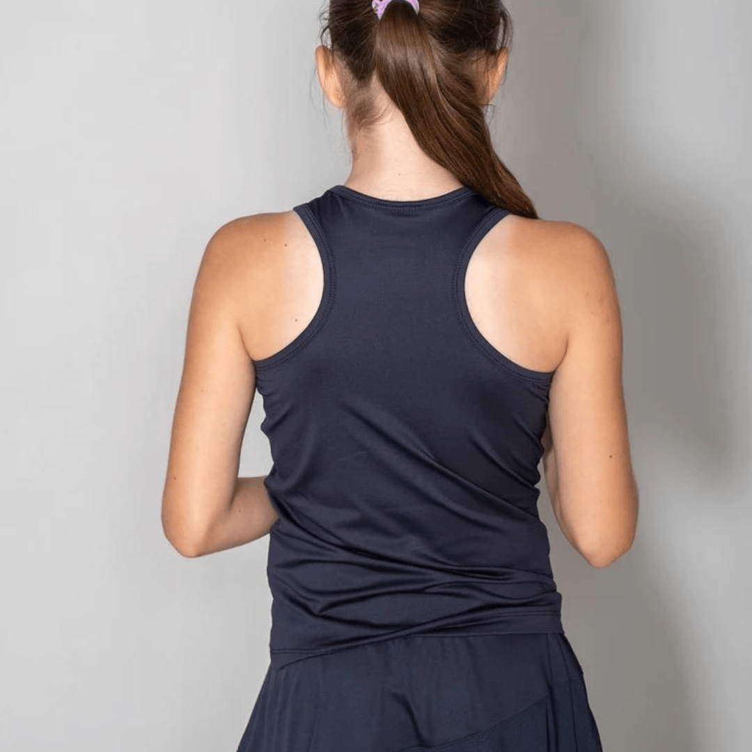 RS Girl's Performance Racerback Mesh Navy träningslinne flickor