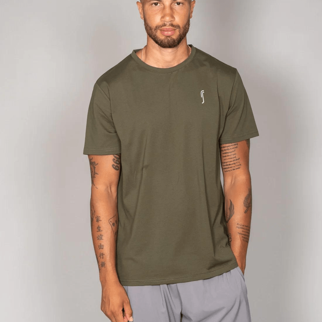 RS Paris Cotton Tee Deep Green t-shirt til mænd