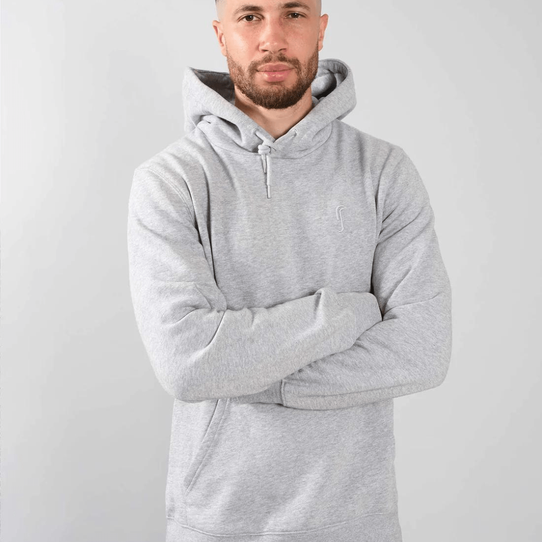 RS Men's Paris Hoodie Grey Melange luvtröja man