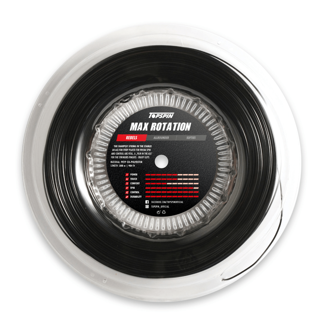 Topspin Max Rotation 1,31mm reel 300m tennis string