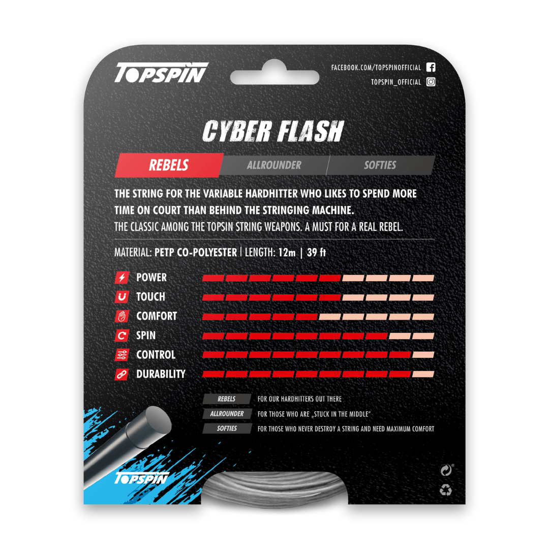 Topspin Cyber Flash 1,35mm 12m string set