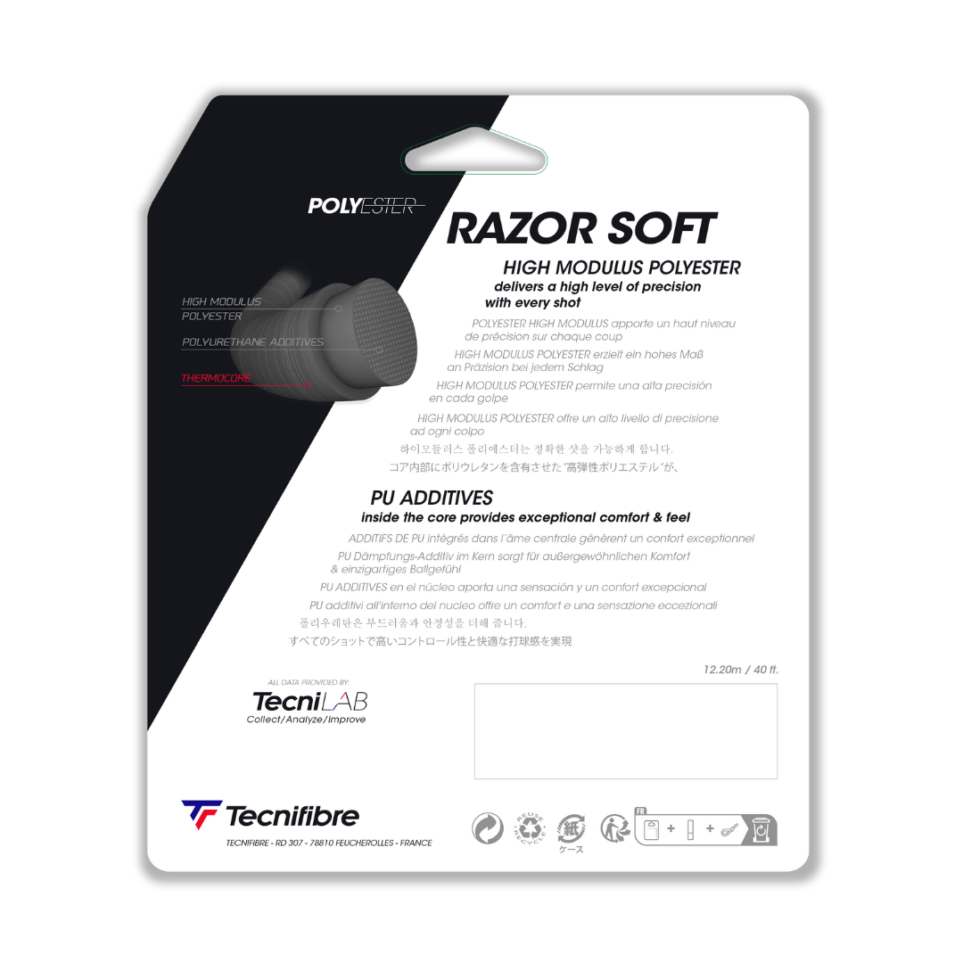 Tecnifibre Razor Soft mm 1,30mm 12m string string set Medvedev