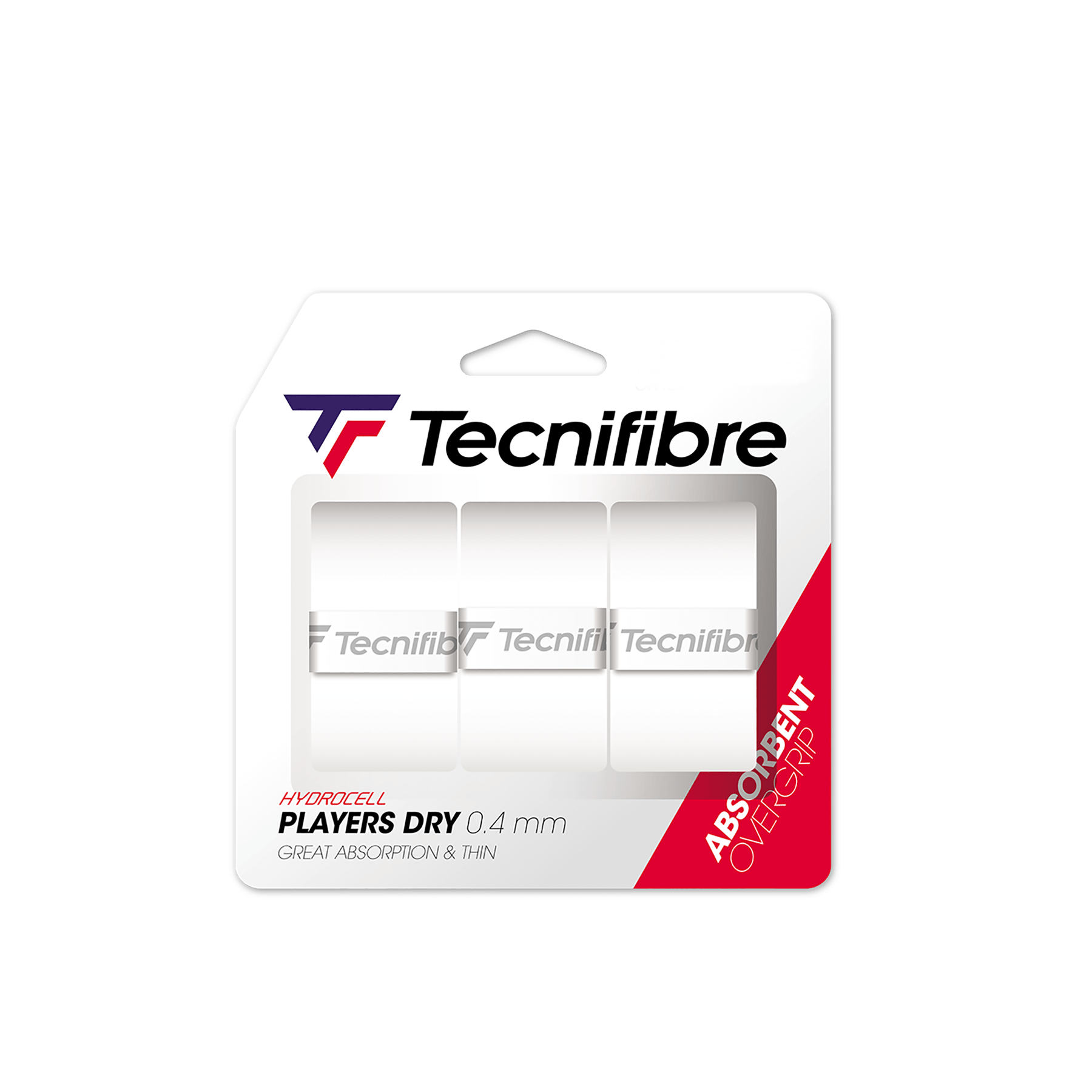 Tecnifibre Players Dry Absorbent Overgrip 3-pack