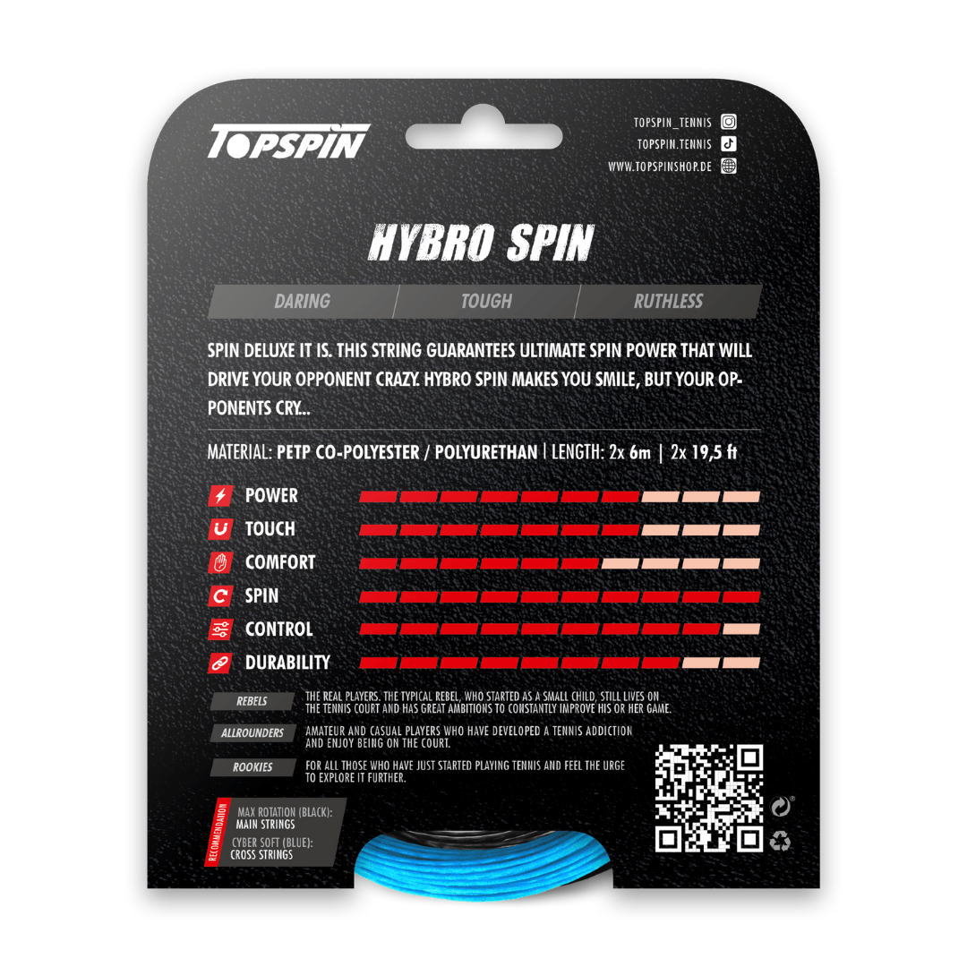 Topspin Hybro Spin 1,31mm 2x6m strengesæt