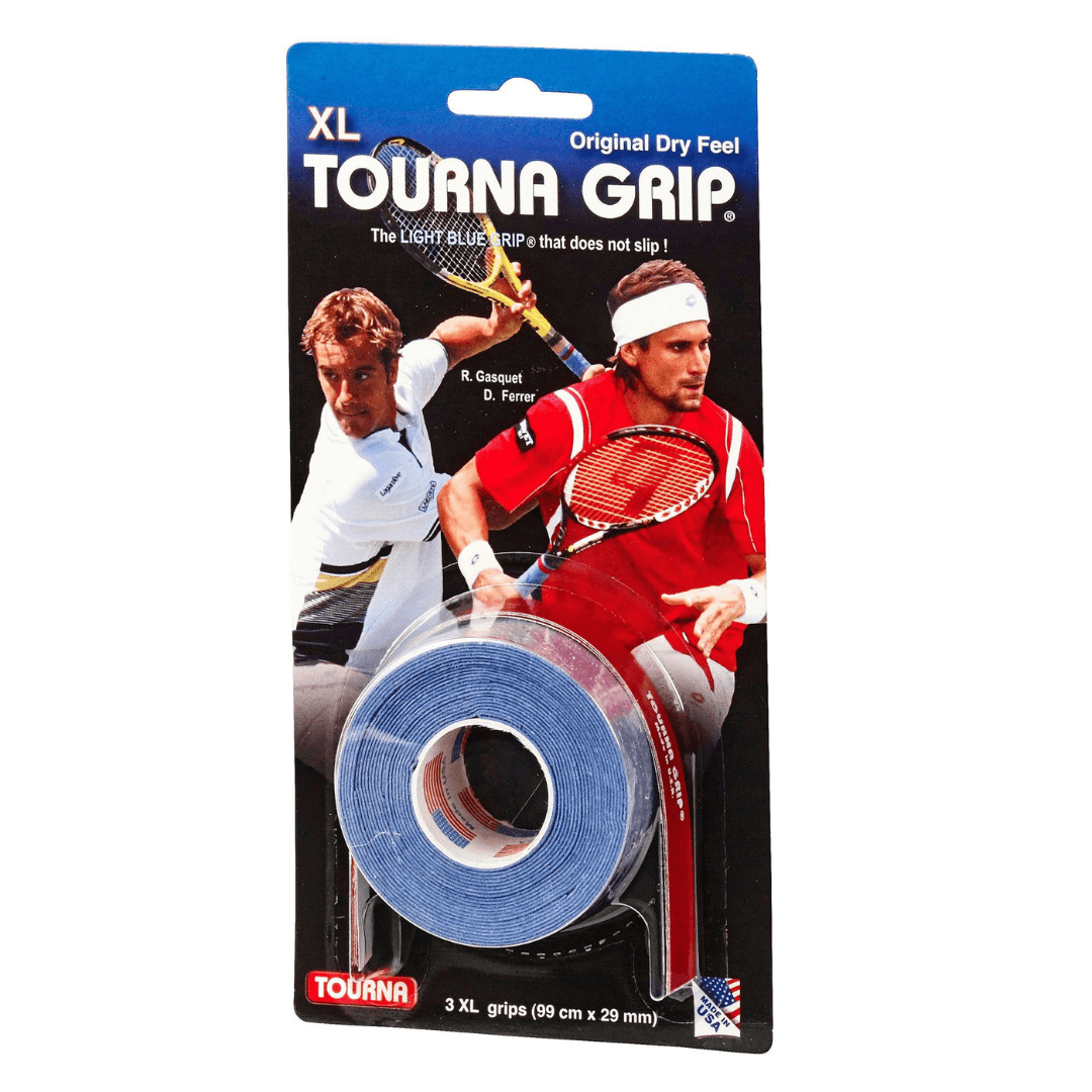 Tourna Grip XL 3-pack Dry Feel Light Blue overgrip