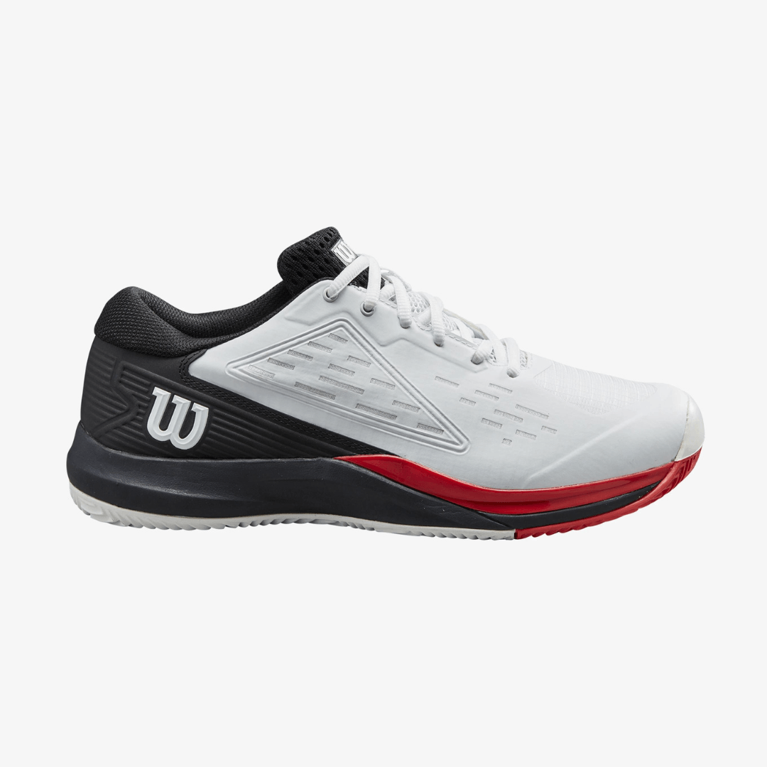 Wilson Rush Pro Ace Clay men's tennis shoes white/black/poppy red