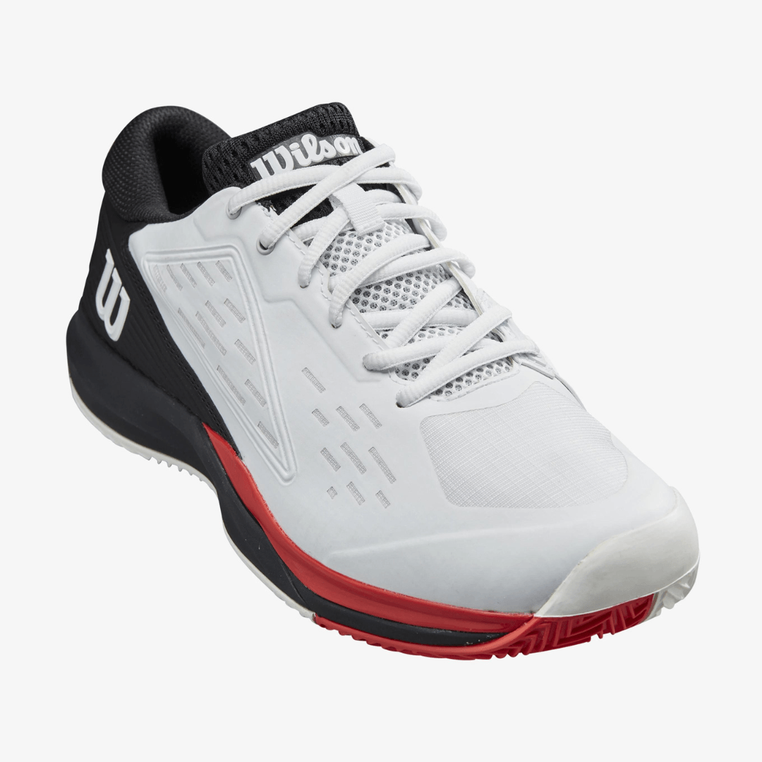 Wilson Rush Pro Ace Clay men's tennis shoes white/black/poppy red