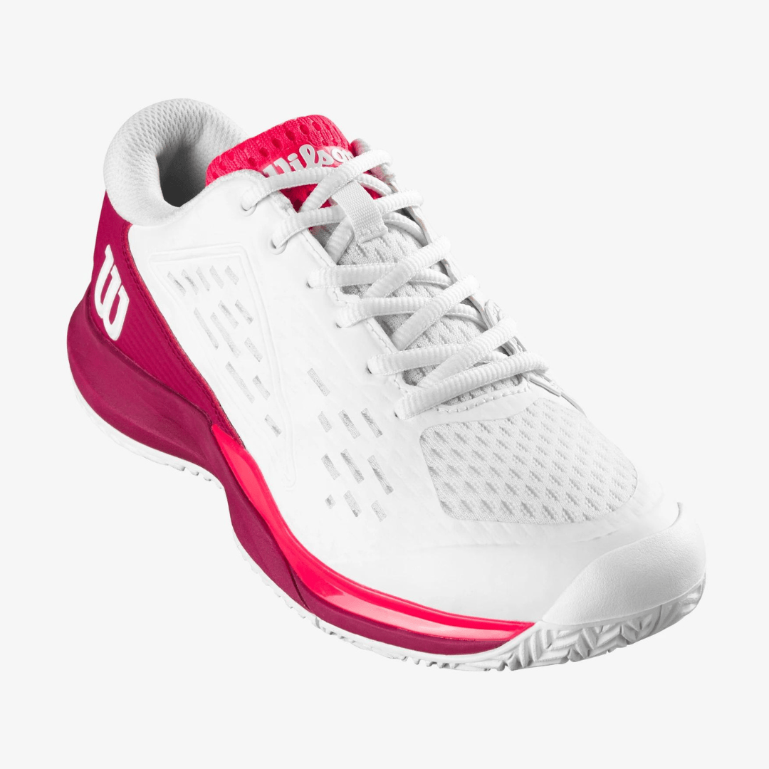 Wilson Rush Pro Ace Jr all-court tennis shoes white/red/pink