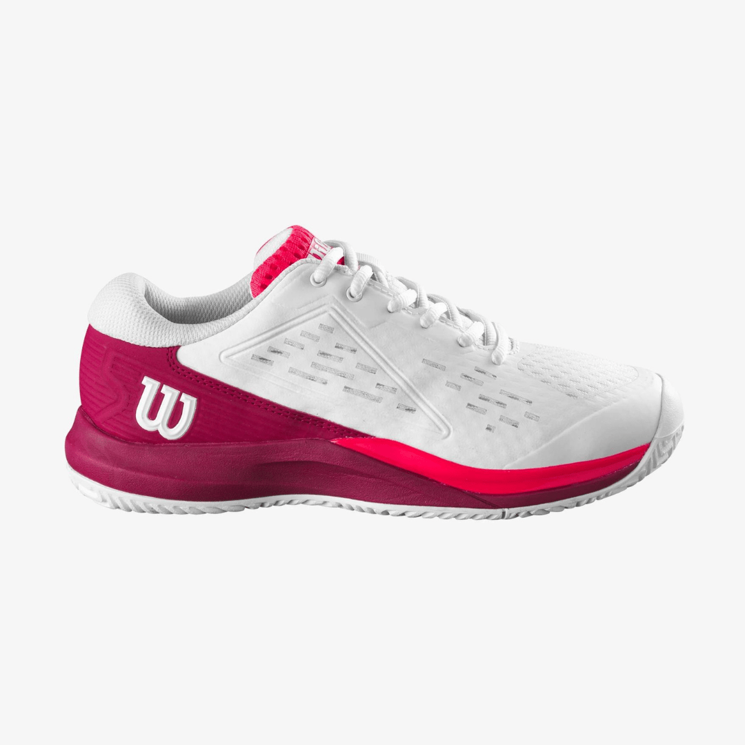 Wilson Rush Pro Ace Jr all-court tennis shoes white/red/pink