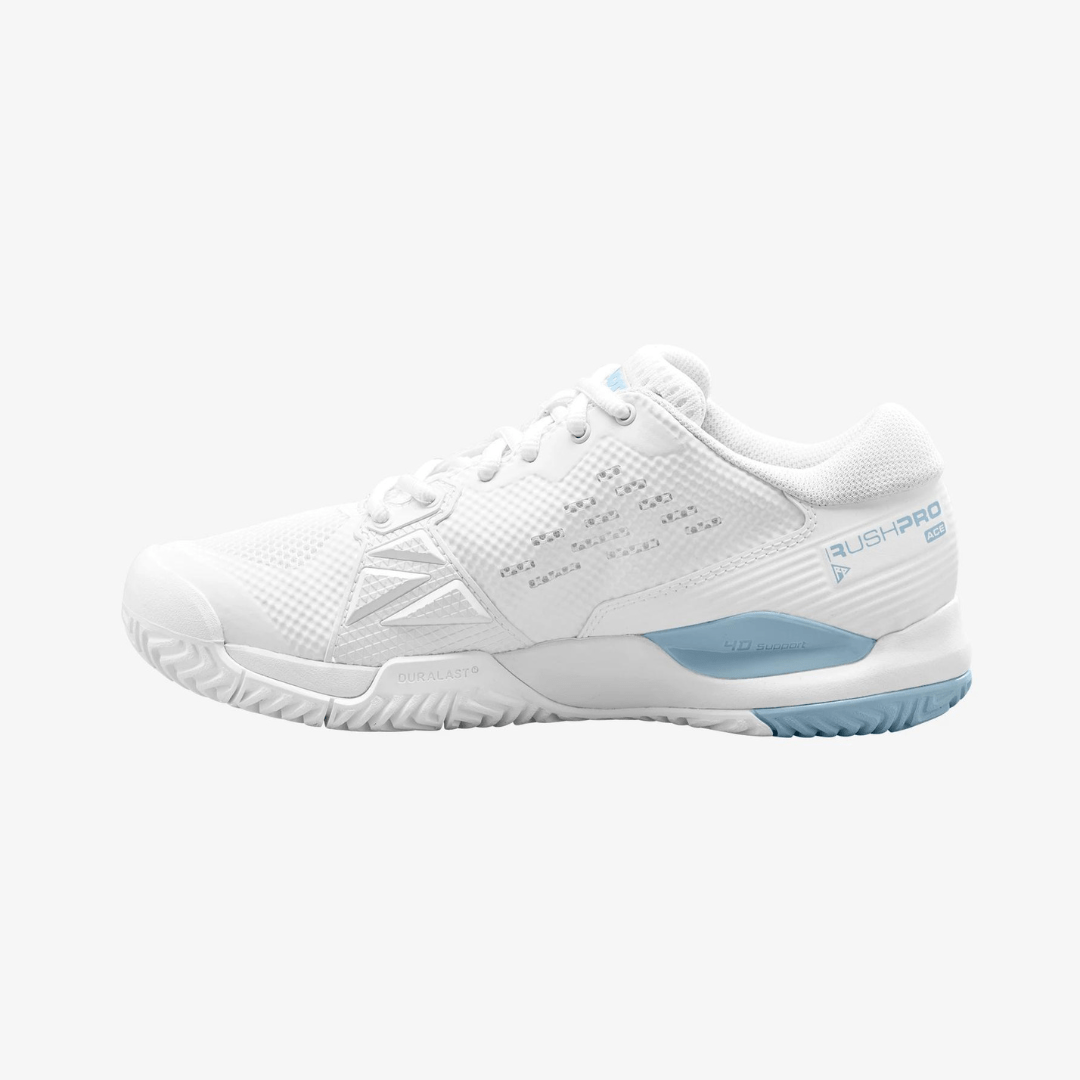 Wilson Rush Pro Ace allround tennis shoes women white/light blue