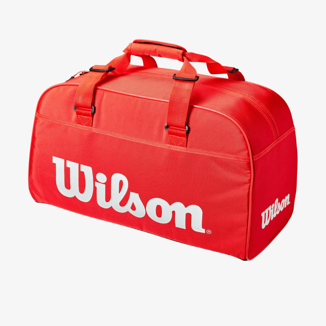 Wilson Super Tour Duffle Bag Small röd duffelväska för tennis