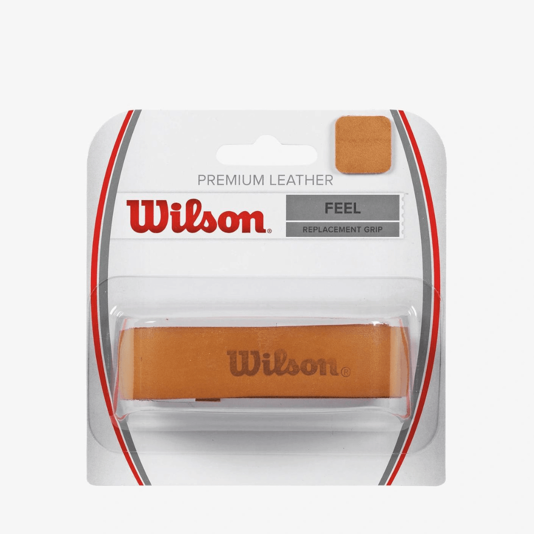 Wilson Premium Leather Replacement Grip grundlinda brunt läder