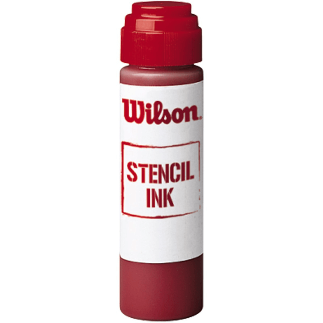 Wilson stencil blæk rød