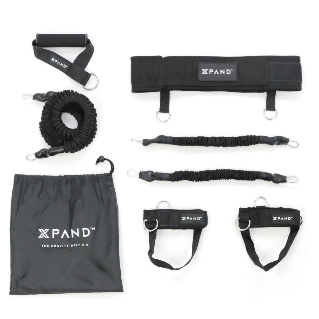 Xpand Gravity Belt & Sprint Bungee resistance bands for tennis & padel